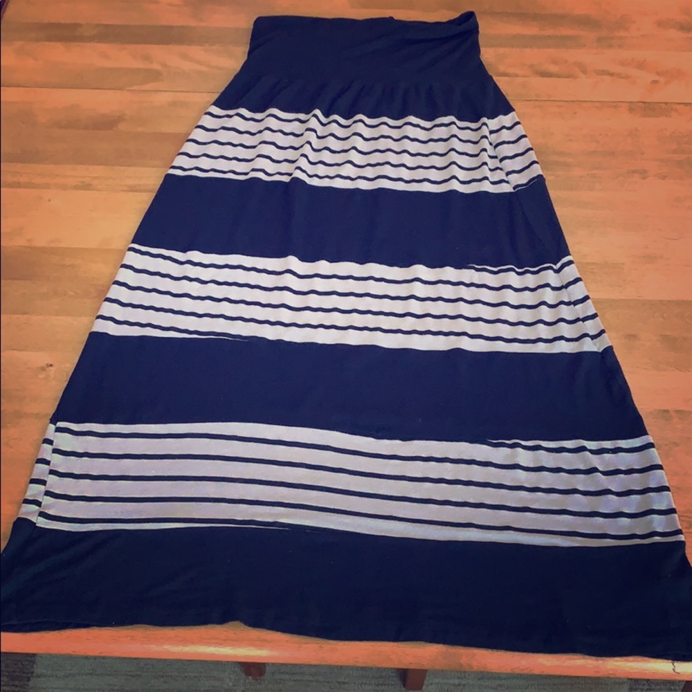 Cute black and cream striped skirt